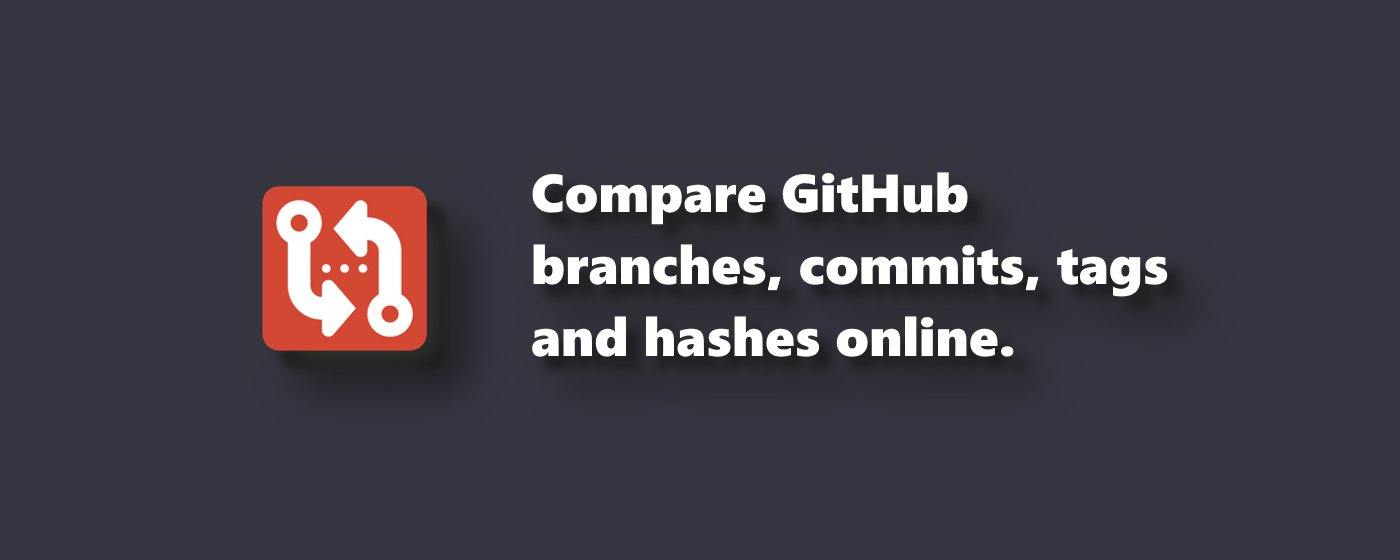 Compare Github branches, commits, tags and hashes in-place online